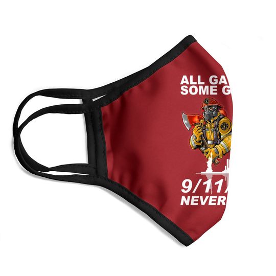 Never Forget 9-11-2001 20th Anniversary Firefighters Face Masks
