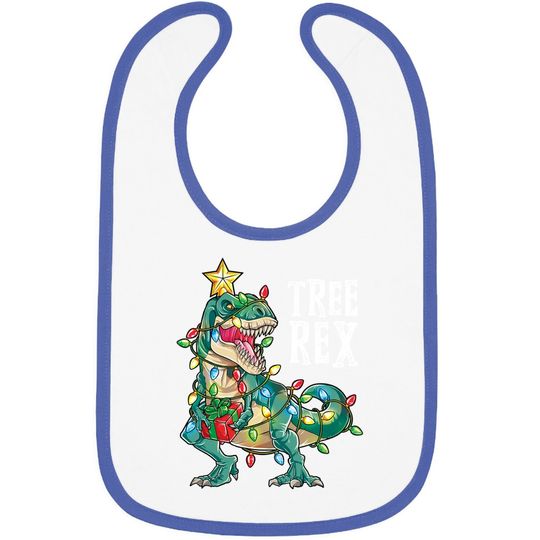 Discover Christmas Dinosaur Tree Rex Pajamas Bibs