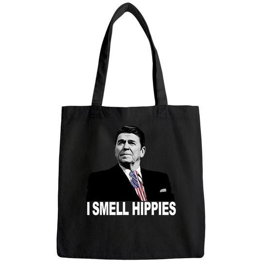 Patriotic Legend Ronald Regan I Smell Hippies Bags