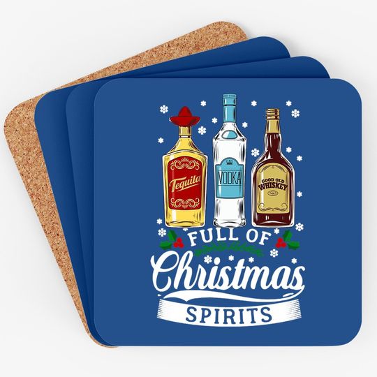 Discover Full Of Christmas Spirits Coasters