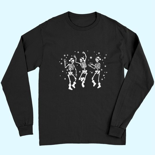 Christmas Dancing Skeleton Party Long Sleeves