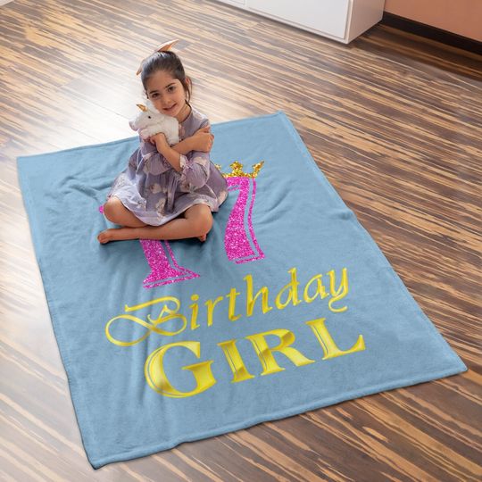 17th Birthday Girl Princess Baby Blanket 17 Years Old 17th Birthday Baby Blanket