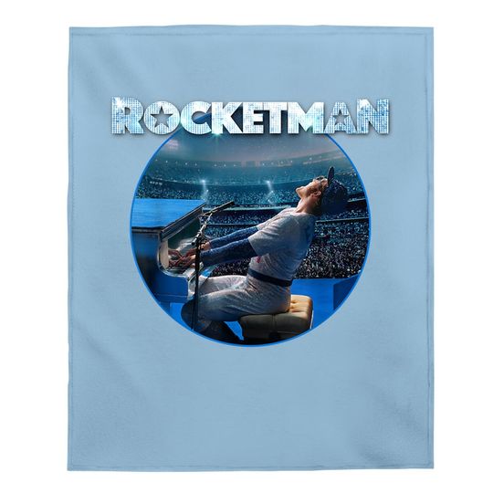 Rocketman Movie Elton John Piano Baby Blanket