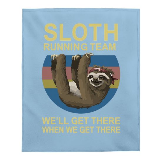Beopjesk Sloth Running Team Baby Blanket Short Sleeve I Hate People Graphic Baby Blanket Tops