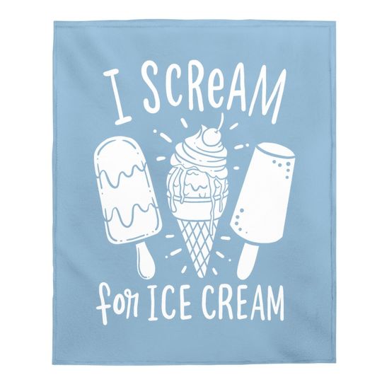 Ice Cream Baby Blanket