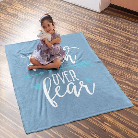 Faith Over Fear- Faith Over Fear Apparel Baby Blanket