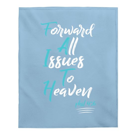 Faith Over Fear Spiritual Uplifting Christian Plus Size Tops Baby Blanket