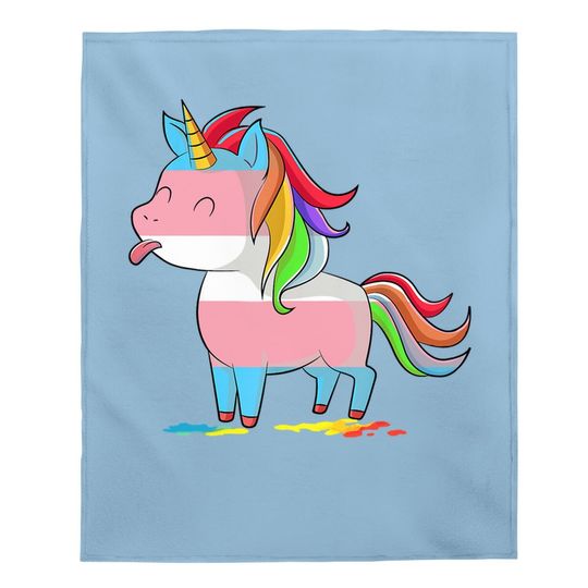 Transgender Unicorn-lgbtq Trans Pride Baby Blanket Baby Blanket