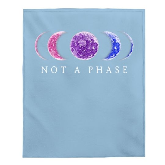 Bi Pride Baby Blanket - "not A Phase" - Bisexual Baby Blanket Baby Blanket