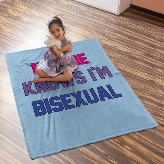 Bisexual Bi Pride Funny Gay Lesbian Lgbtq Clothing Gifts Baby Blanket