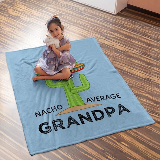 Fun Grandpa Humor Gifts | Funny Saying Father's Day Grandpa Baby Blanket