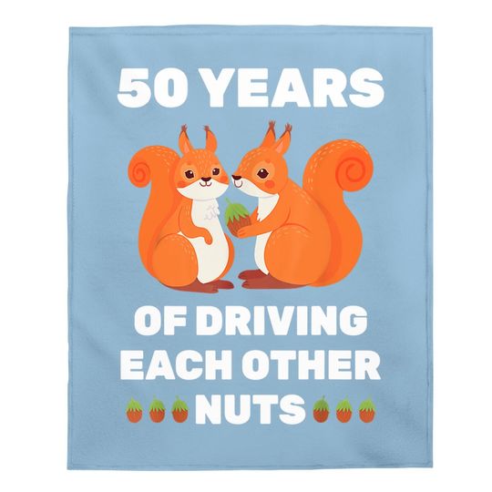 50th 50-year Wedding Anniversary Funny Couple For Him Her Baby Blanket