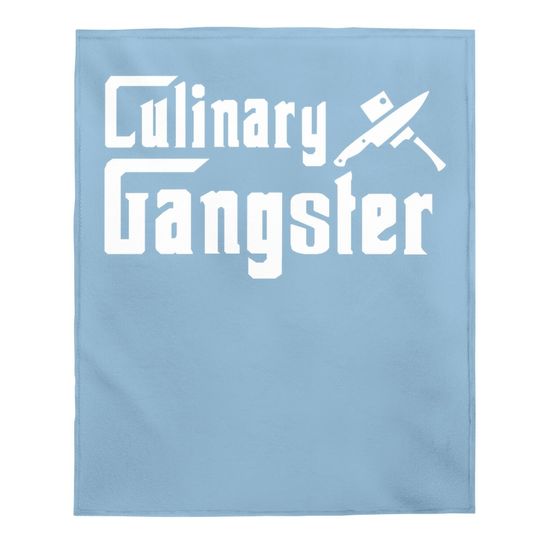 Culinary Baby Blanket, Cooking Baby Blanket, Culinary Gangster Baby Blanket, Butcher Baby Blanket