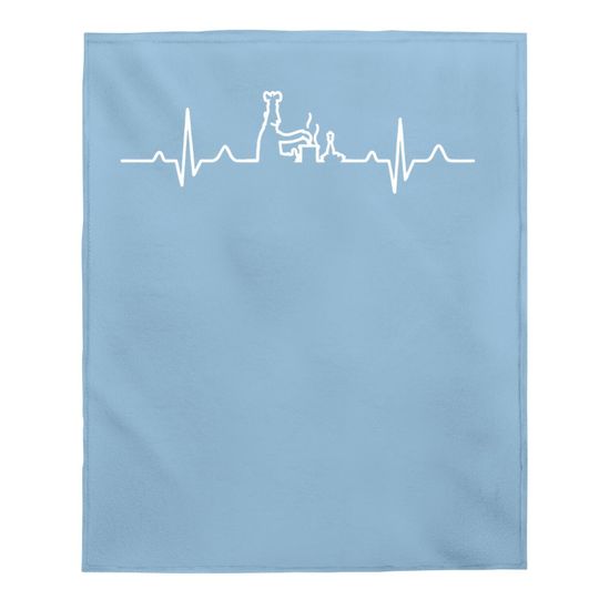 Cooking Heartbeat, Cooking Baby Blanket, Chef Gift, Cooking Gift, Culinary Baby Blanket