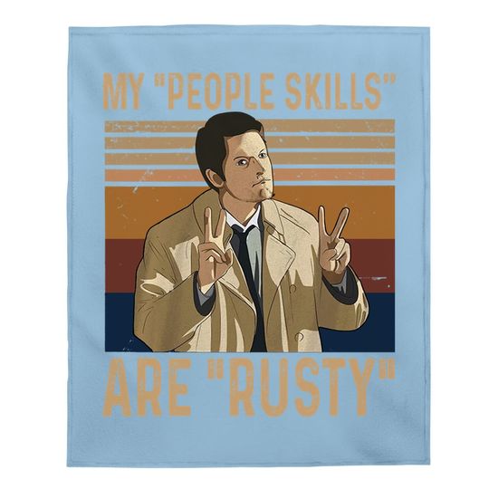 Castiel My People Skills Are Rusty Baby Blanket