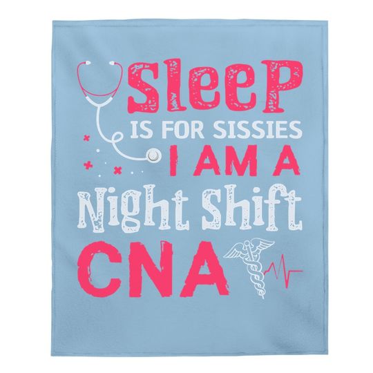 Cna Funny Certified Nursing Assistant Medical Nurse Baby Blanket