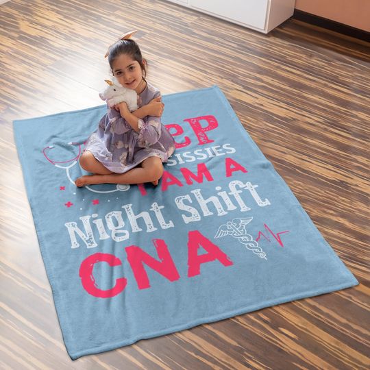 Cna Funny Certified Nursing Assistant Medical Nurse Baby Blanket