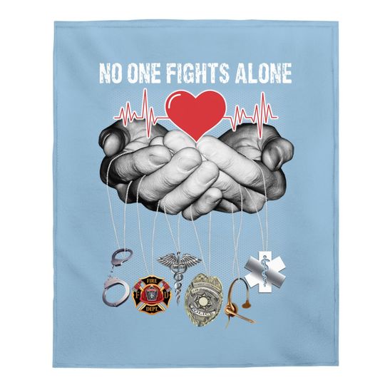 Nurse Baby Blanket No One Fights Alone Gift Nurse Baby Blanket For Women