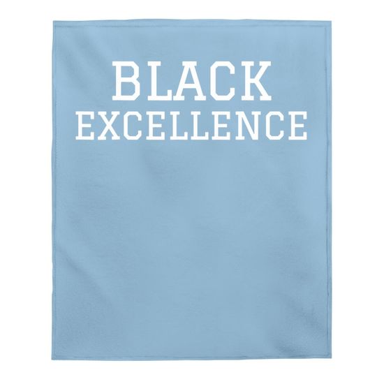 Black Excellence Black Power Baby Blanket White Print