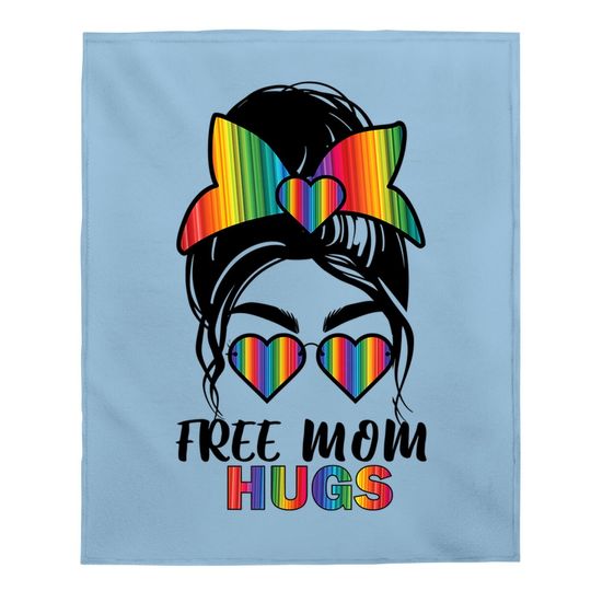 Free Mom Hugs Baby Blanket