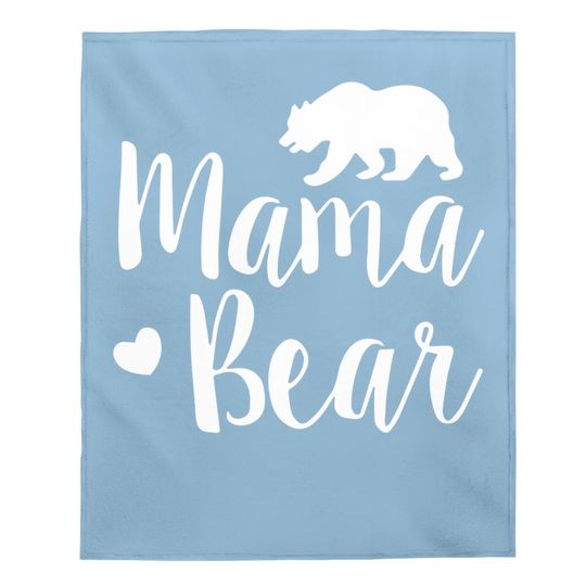 Zilin Mama Bear Baby Blanket Short Sleeve Lettering Graphic Cute Baby Blanket Summer Tops