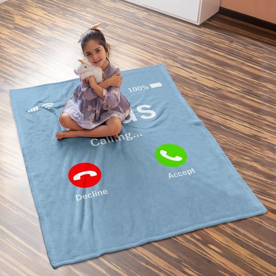 Jesus Is Calling - Christian Baby Blanket