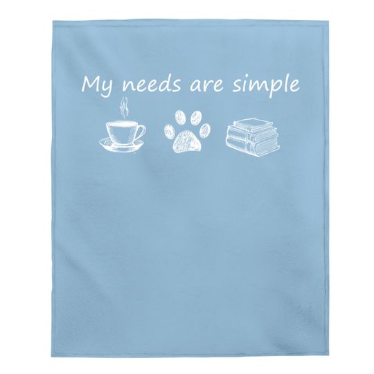 Book Baby Blanket Funny Coffee Dog Book Gift Baby Blanket