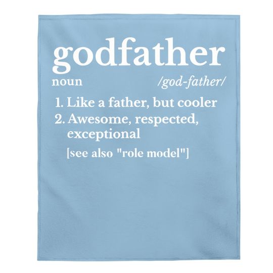 Fathers Day Gift For Godfather Gifts From Godchild Baby Blanket