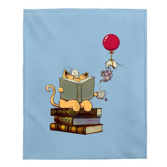Kittens, Cats, Tea,books And Balloon Gift T Baby Blanket