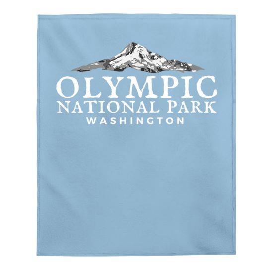 Olympic National Park Baby Blanket, Mountain Range Washington Baby Blanket