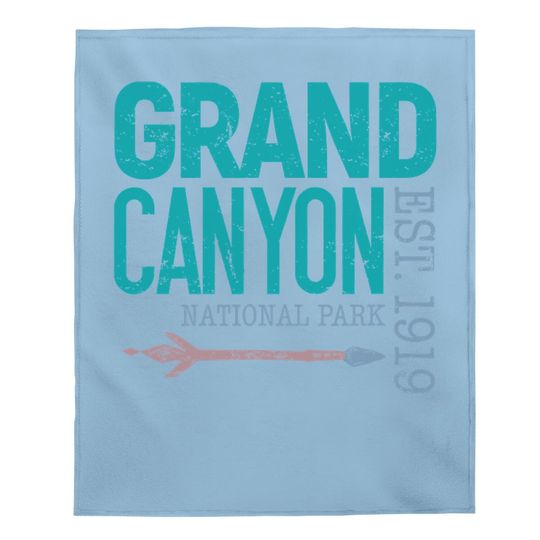 Grand Canyon National Park Retro Souvenir Baby Blanket