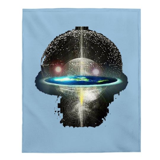 Flat Earth Baby Blanket