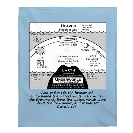 Flat Earth Baby Blanket