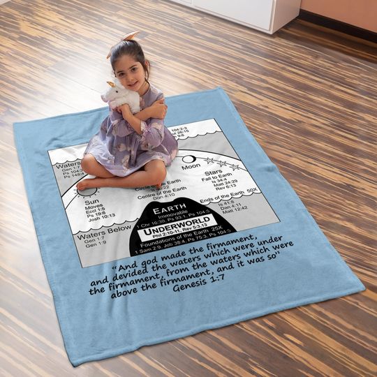 Flat Earth Baby Blanket