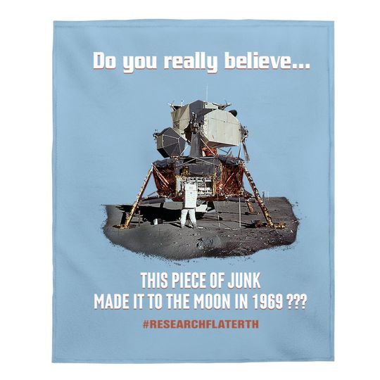 Flat Earth Baby Blanket, Lunar Lander Baby Blanket, Earth Is Flat, Nasa Conspiracy, Lies