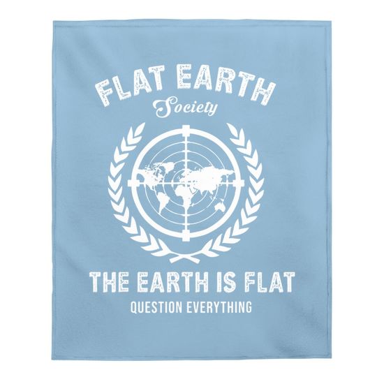 Flat Earth Baby Blanket