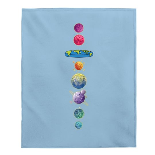 Flat Earth Baby Blanket Map Model Globe Conspiracy Believer
