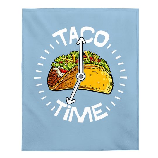 Taco Time Baby Blanket Cinco De Mayo Boys Tacos Baby Blanket