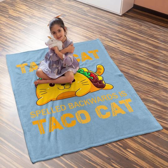 Tacocat Baby Blanket For Taco Cat Cinco De Mayo Tacocat Tacos Baby Blanket