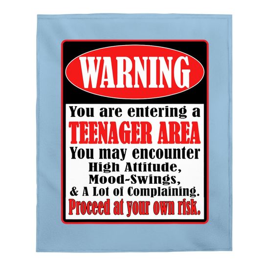 13 Years Old Birthday Gift Warning  Baby Blanketnager Baby Blanket