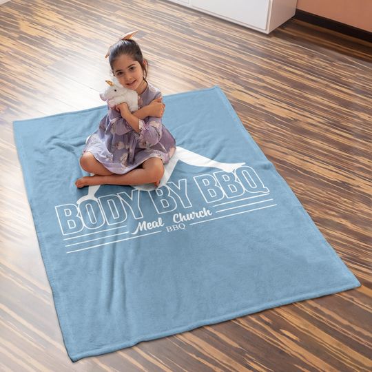 Funny Body By Bbq Vintage Meat Church Baby Blanket Baby Blanket