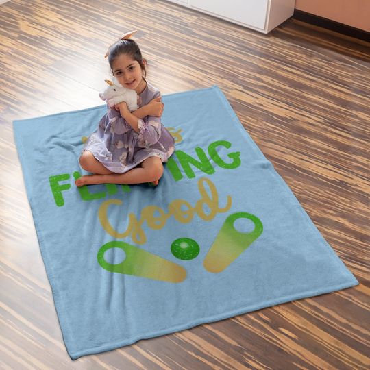 Classic Retro Pinball Baby Blanket - Life Is Flipping Good Gift Baby Blanket