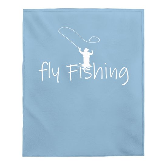 Fly Fishing Gift Fishing Artificial Fly Baby Blanket