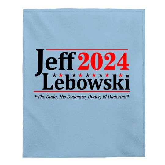 Donkey Baby Blanket Jeff Lebowski 2024 Election Baby Blanket