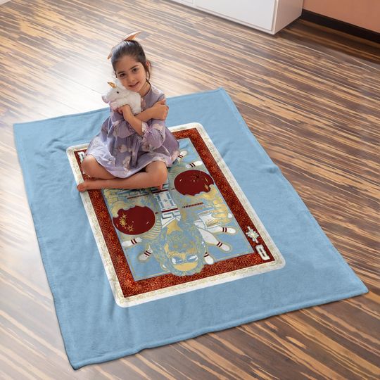 The Big Lebowski The Dude Abides Playing Card Baby Blanket
