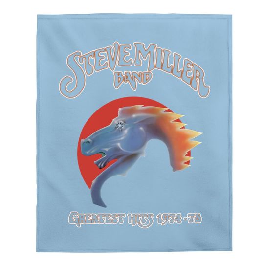 Steve Miller Band Baby Blanket Cotton Fashion Sports Casual Round Neck Short Sleeve Baby Blanket