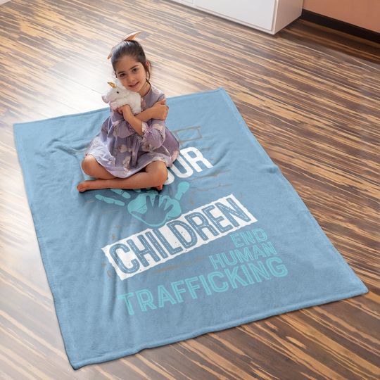 Baby Blanket Save Our Children - End Human Trafficking Awareness