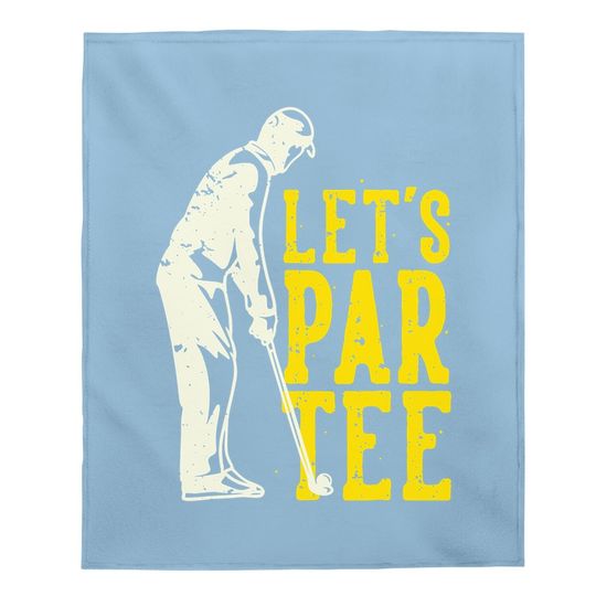 Let's Par Baby Blanket Golf Baby Blanket