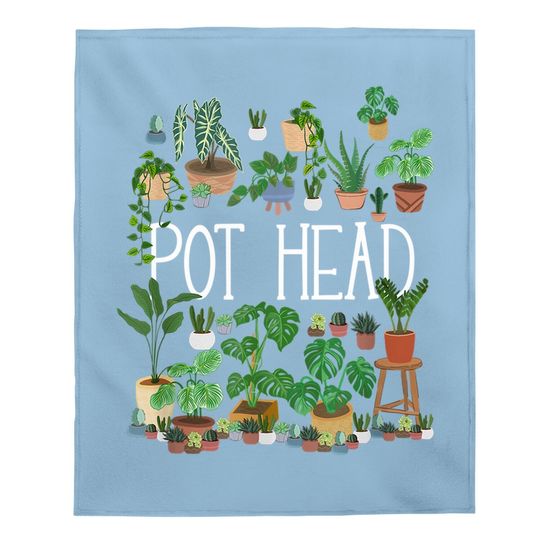 Pot Head Gardener Baby Blanket