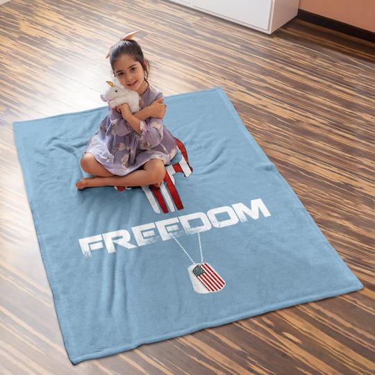 Veteran Day Memorial Day Freedom  baby Blanket